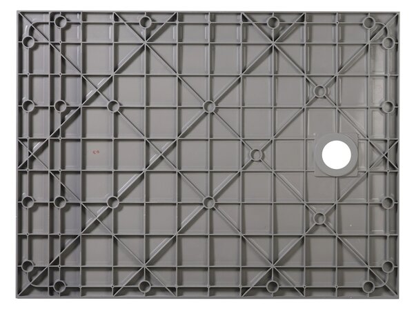 Erga Hyper, SMC sprchová vanička 80x80x2,6 cm + sifón, šedá matná, ERG-V06-SMC-8080S-GR