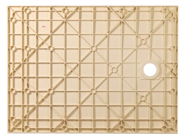Erga Hyper, SMC sprchová vanička 100x70x2,6 cm + sifón, béžová matná, ERG-V06-SMC-7010S-BG