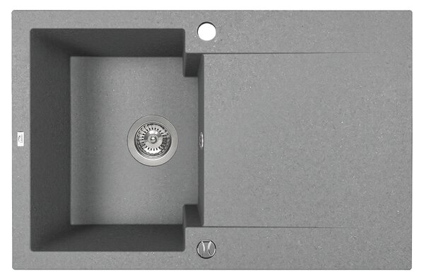 Kuchinox Chichi, 1-komorový granitový drez 740x480x194 mm, šedá, LAV-SBH_511Y