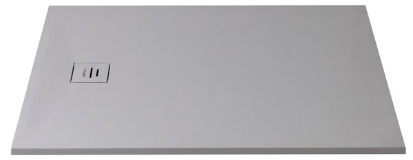 Erga Hyper, SMC sprchová vanička 80x80x2,6 cm + sifón, šedá matná, ERG-V06-SMC-8080S-GR