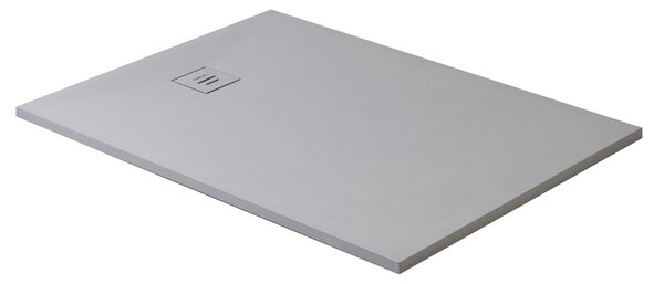 Erga Hyper, SMC sprchová vanička 80x80x2,6 cm + sifón, šedá matná, ERG-V06-SMC-8080S-GR
