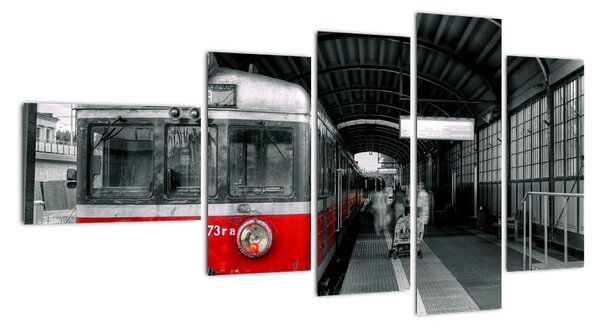 Historický vlak - obraz na stenu (Obraz 110x60cm)
