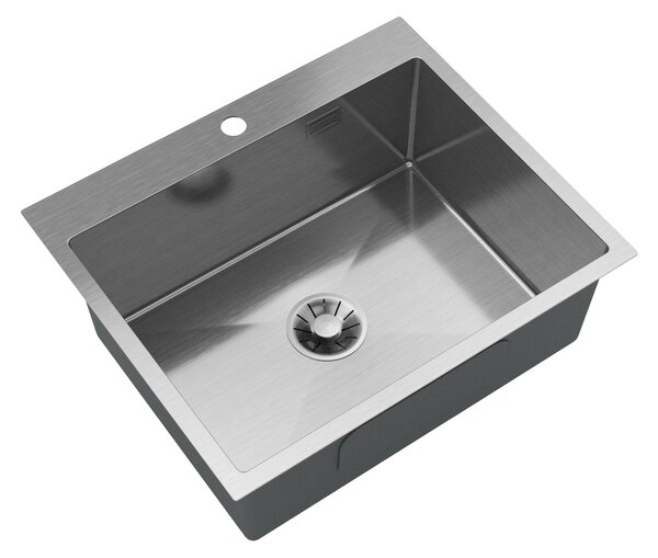 Gamma Gamma, 1-komorový oceľový drez 600x500x210 mm, brúsená oceľ, GMA-S6050-CH