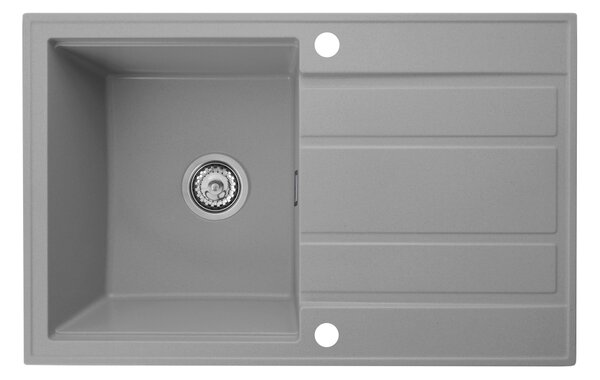 Gamma Modern 8050, 1-komorový granitový drez 790x500x210 mm, šedá, GMA-ZM-8050-G