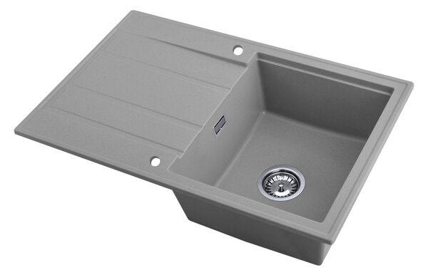 Gamma Modern 8050, 1-komorový granitový drez 790x500x210 mm, šedá, GMA-ZM-8050-G
