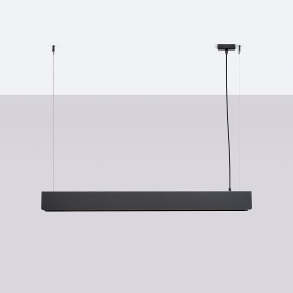 Sollux SL.1395 - LED Luster na lanku SPARK 1xG13/8,5W/230V čierna