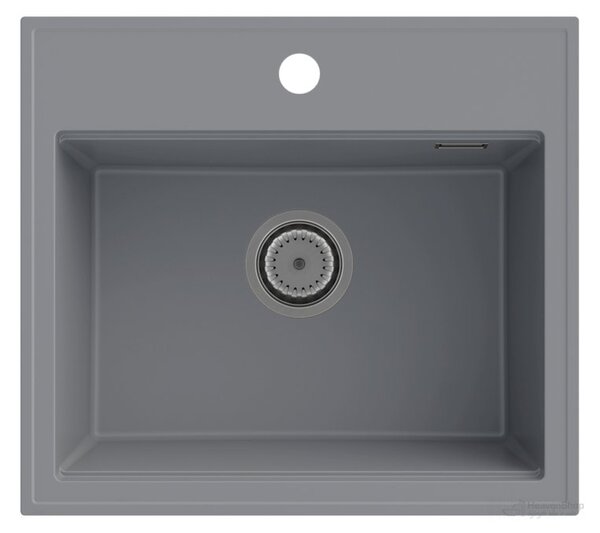 Gamma Modern 5055, 1-komorový granitový drez 560x500x210 mm, šedá, GMA-ZM-55-G
