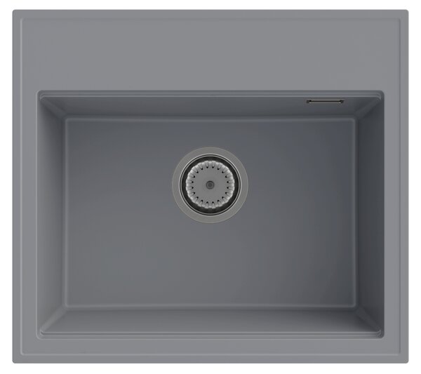 Gamma Modern 5055, 1-komorový granitový drez 560x500x210 mm, šedá, GMA-ZM-55-G