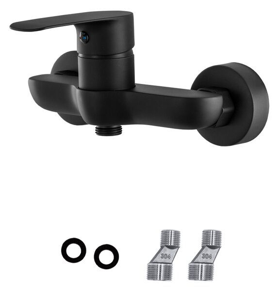 Gamma Pico, nástenná sprchová batéria 150mm, čierna matná, GMA-BPON-BK