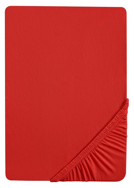 Biberna Napínacia plachta (140 – 160 x 200 cm, červená) (100226989)