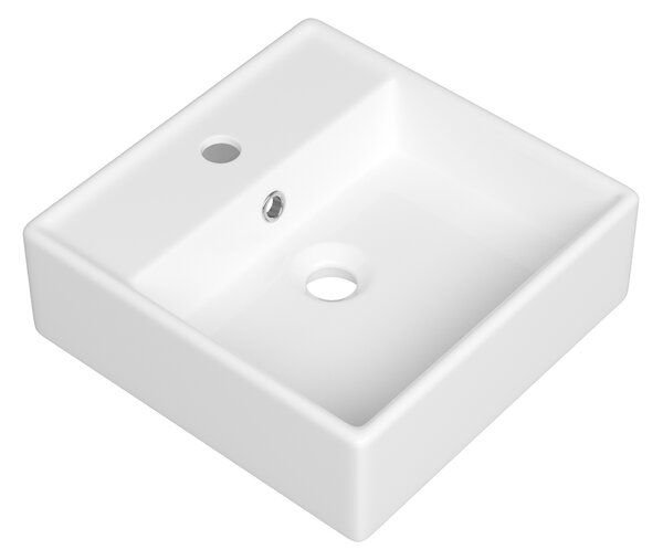 Gamma Biwu, umývadlo na dosku 380x380x125 mm, biela lesklá, GMA-UC-BIWU