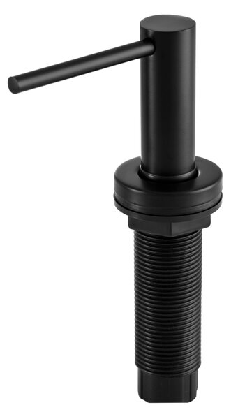 Gamma Lux Slim, kuchynský dávkovač saponátu 400ml, čierna matná, GMA-LUX-SLIM-BK