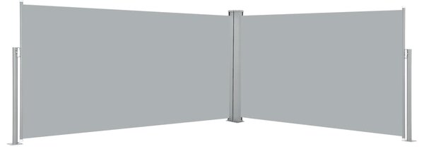 Zaťahovacia bočná roleta, 160x600 cm, sivá