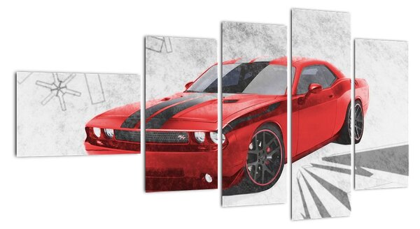 Dodge Challenger - obraz autá (Obraz 110x60cm)