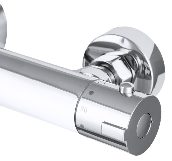 Gamma Termo, termostatická sprchová batéria so spodným 1/2" pripojením sprchy, chrómová, GMA-BTO-CH