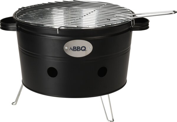 YOKI Prenosný BBQ gril čierny, 34,5 cm YOKI