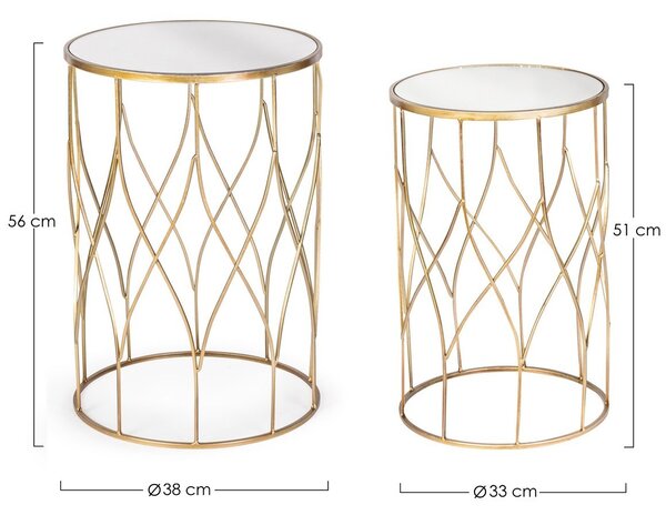 2SET ELENOR ROUND konferenčný stolík