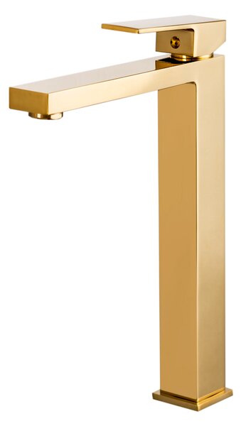 Gamma Cube, vysoká umývadlová batéria h-263, zlatá lesklá, GMA-BCEUW-GD