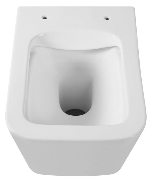 Gamma Mut, závesná WC misa 51x36 cm Rimless s pomaly padajúcim sedadlom, biela lesklá, GMA-MUT-202