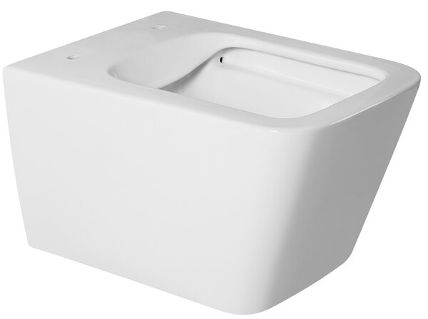 Gamma Mut, závesná WC misa 51x36 cm Rimless s pomaly padajúcim sedadlom, biela lesklá, GMA-MUT-202