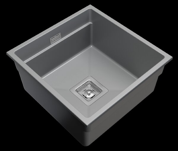 Gamma Decor 4445, 1-komorový granitový drez 440x450x215 mm, šedá, GMA-ZLE000123