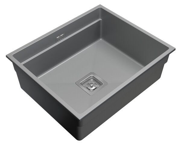 Gamma Decor 6050, 1-komorový granitový drez 600x500x220 mm, šedá, GMA-ZLE000114