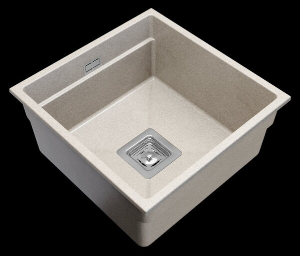 Gamma Decor 4445, 1-komorový granitový drez 440x450x215 mm, béžová, GMA-ZLE000124
