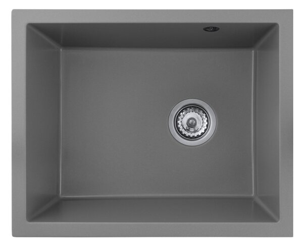 Gamma Decor 5040, 1-komorový granitový drez 560x460x180 mm, šedá, GMA-ZLE000084