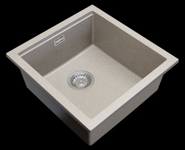 Gamma Decor 4850, 1-komorový granitový drez 480x500x215 mm, béžová, GMA-ZLE000169