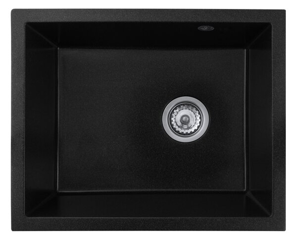 Gamma Decor 5040, 1-komorový granitový drez 560x460x180 mm, čierna škvrnitá, GMA-ZLE000081