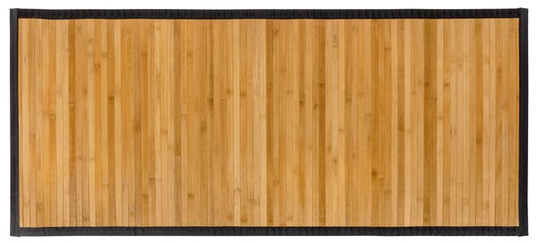 LIVARNO home Bambusový koberec, 57 x 130 cm (prírodná/čierna) (100337570)
