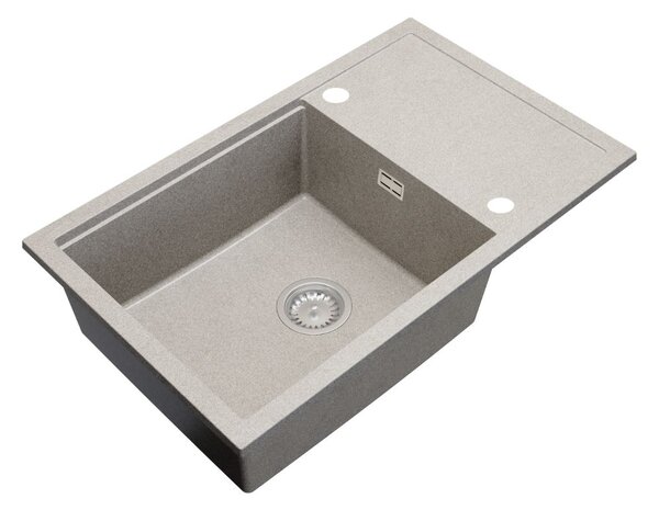 Gamma Advance 8050, 1-komorový granitový drez 800x500x210 mm, béžová, GMA-ZLE000151