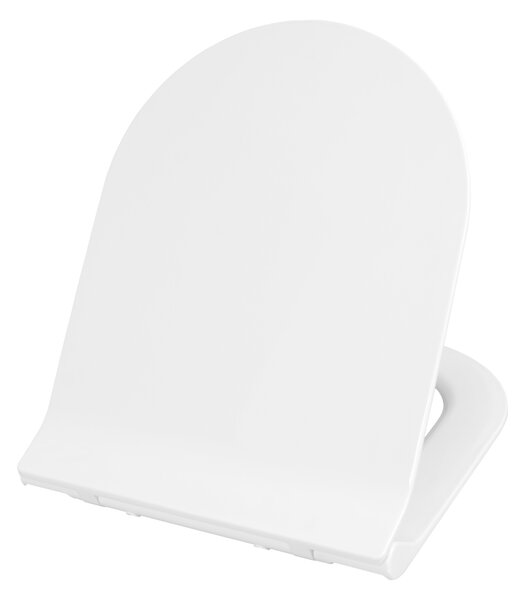 Gamma Verde D8, WC sedadlo 470x365 mm, polypropylén, SoftClose, EasyClean, biela lesklá, GMA-D8