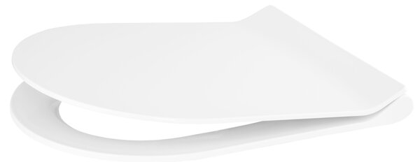 Gamma Verde D8, WC sedadlo 470x365 mm, polypropylén, SoftClose, EasyClean, biela lesklá, GMA-D8