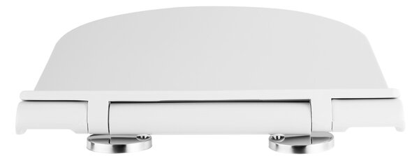 Gamma Verde D8, WC sedadlo 470x365 mm, polypropylén, SoftClose, EasyClean, biela lesklá, GMA-D8