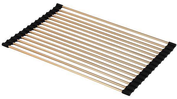 Gamma Gamma, rolovacia rohož na drez 41,5 x 26,5 cm, zlatá-čierna, GMA-OR-GD