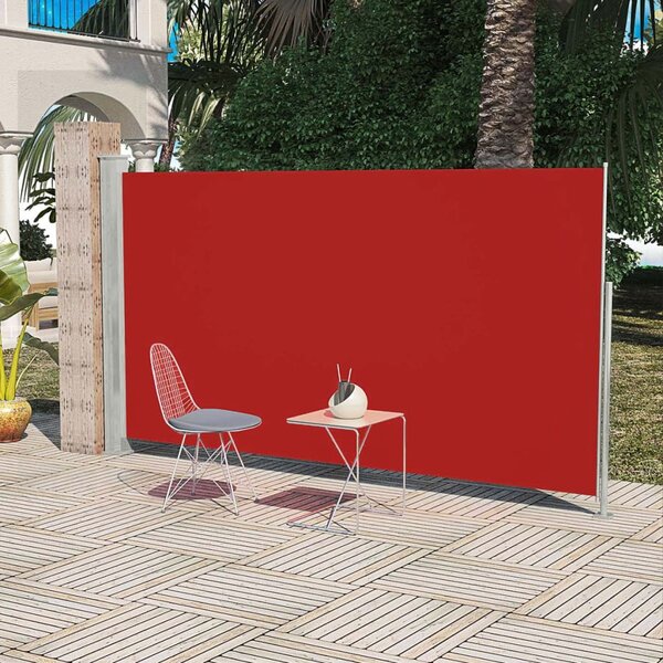 Bočná markíza na terasu/balkón 160x300 cm, červená