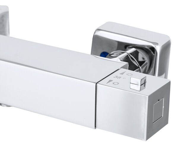 Gamma Gamma, termostatická sprchová batéria so spodným 1/2" pripojením sprchy, chrómová, GMA-BTK-CH