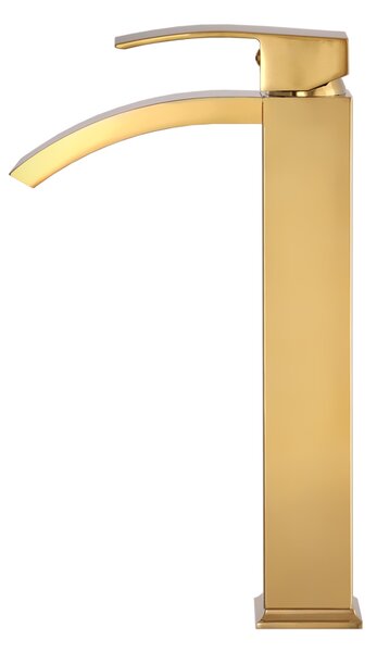 Gamma Kaskada, vysoká umývadlová batéria h-310, zlatá lesklá, GMA-BKAUW-GD