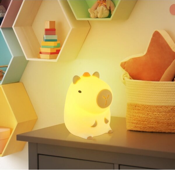 Globo 2874-LED RGBW Stmievateľné dobíjateľné detské nočné svetlo CAPYBARA LED/1,5W/5V 1200 mAh kapibara