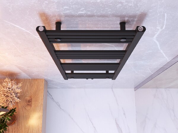 Gamma Erga Simple, vykurovacie teleso 1200x500 mm, 487 W, čierna, ERG-LAV-SIMP-12050-BK