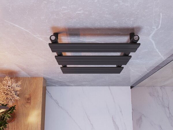 Gamma Erga Classic, vykurovacie teleso 800x500 mm, 411W, čierna matná, ERG-LAV-CLAS-8050-BK