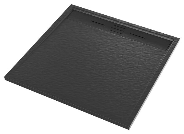 Gamma Erga Almac, SMC sprchová vanička 90 x 90 x 3 cm, čierna matná, ERG-GMA-AL-9090BK