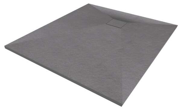Gamma Erga Oldaf, SMC obdĺžniková sprchová vanička 100 x 80 cm, šedá matná, ERG-GMA-OL-80100G