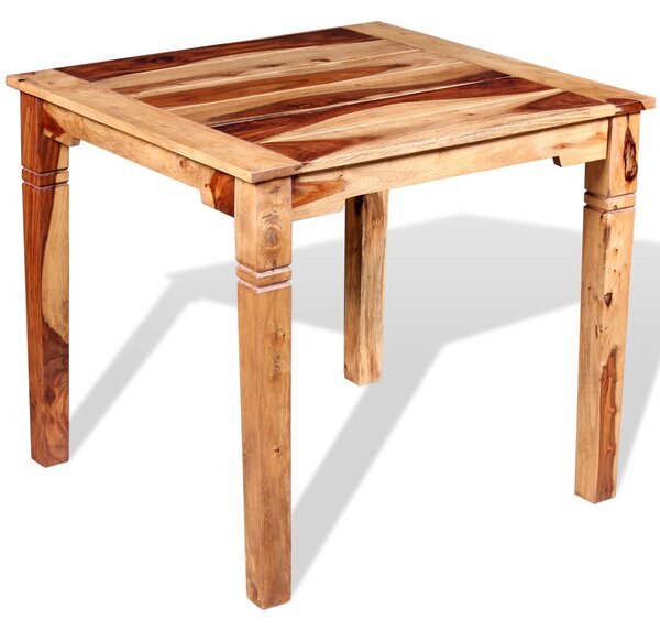 Jedálenský stôl z masívneho sheeshamového dreva, 82x80x76 cm