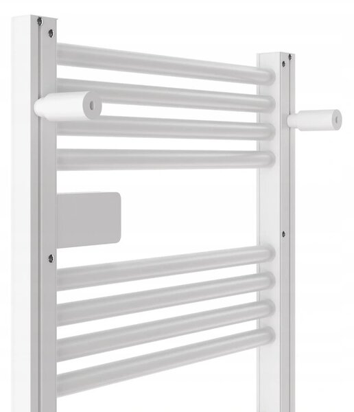 Erga Pago, elektrické vykurovacie teleso 540x960 mm s digitálnym termostatom, 500W, biela matná, ERG-LAV-GRZE-E-ALU-960540-WH