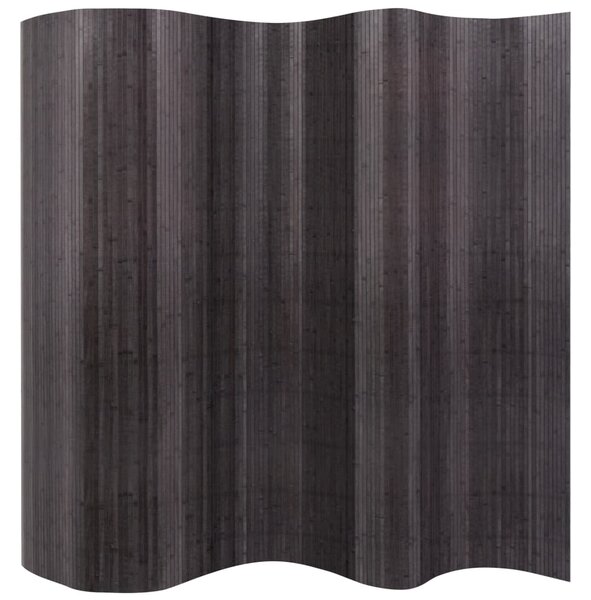 Paraván z bambusu, sivý 250x165 cm