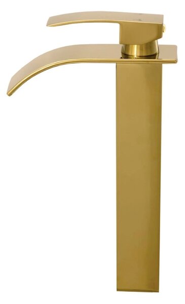 Gamma Elva, vysoká umývadlová batéria h-300, zlatá lesklá, GMA-BEAUW-GD