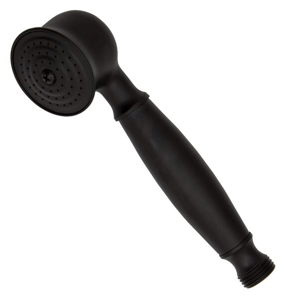 Gamma Retro, nástenná vaňová batéria s ručnou sprchovou súpravou, čierna matná, GMA-BROW-BK