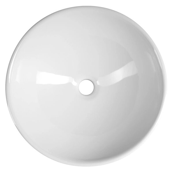 Aqualine Aqualine, Keramické umývadlo na dosku, priemer 40cm, biela, 40155